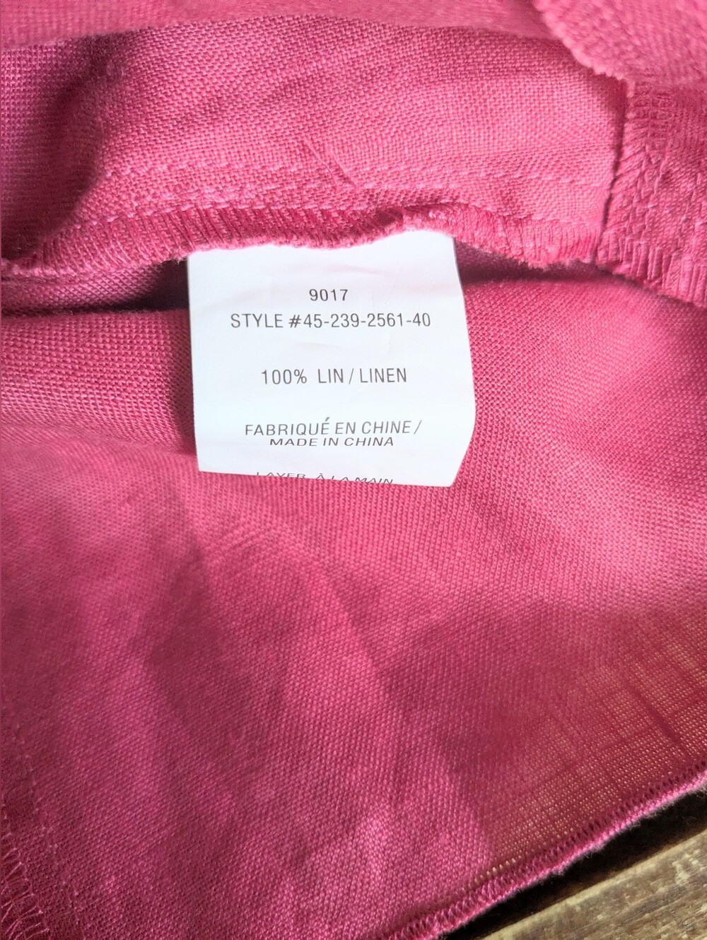 100% Linen Ruffle Blazer Laura Petites Raspberry Pink 14P - Picture 2 of 11